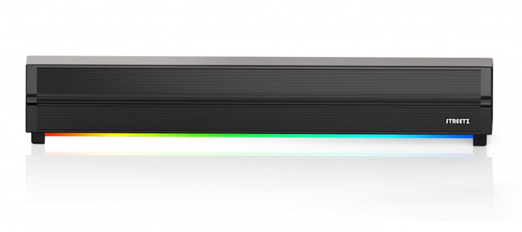 Streetz SB100 Bluetooth Soundbar, RGB light, micro SD slot