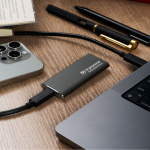 Transcend Portabel SSD ESD256C USB-C 1TB 10Gbps (R1050/W950 Mb/s) Aluminium