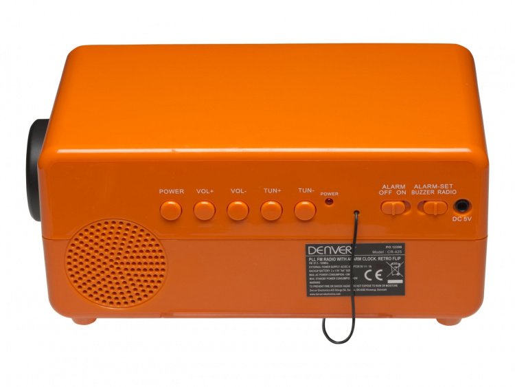 Denver CR-425 Klockradio Orange