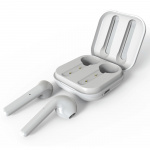 Puro Bluetooth Slim Pod hörlurar med laddstation, Vit Puro Bluetooth Slim Pod hörlurar med laddstation, Vit