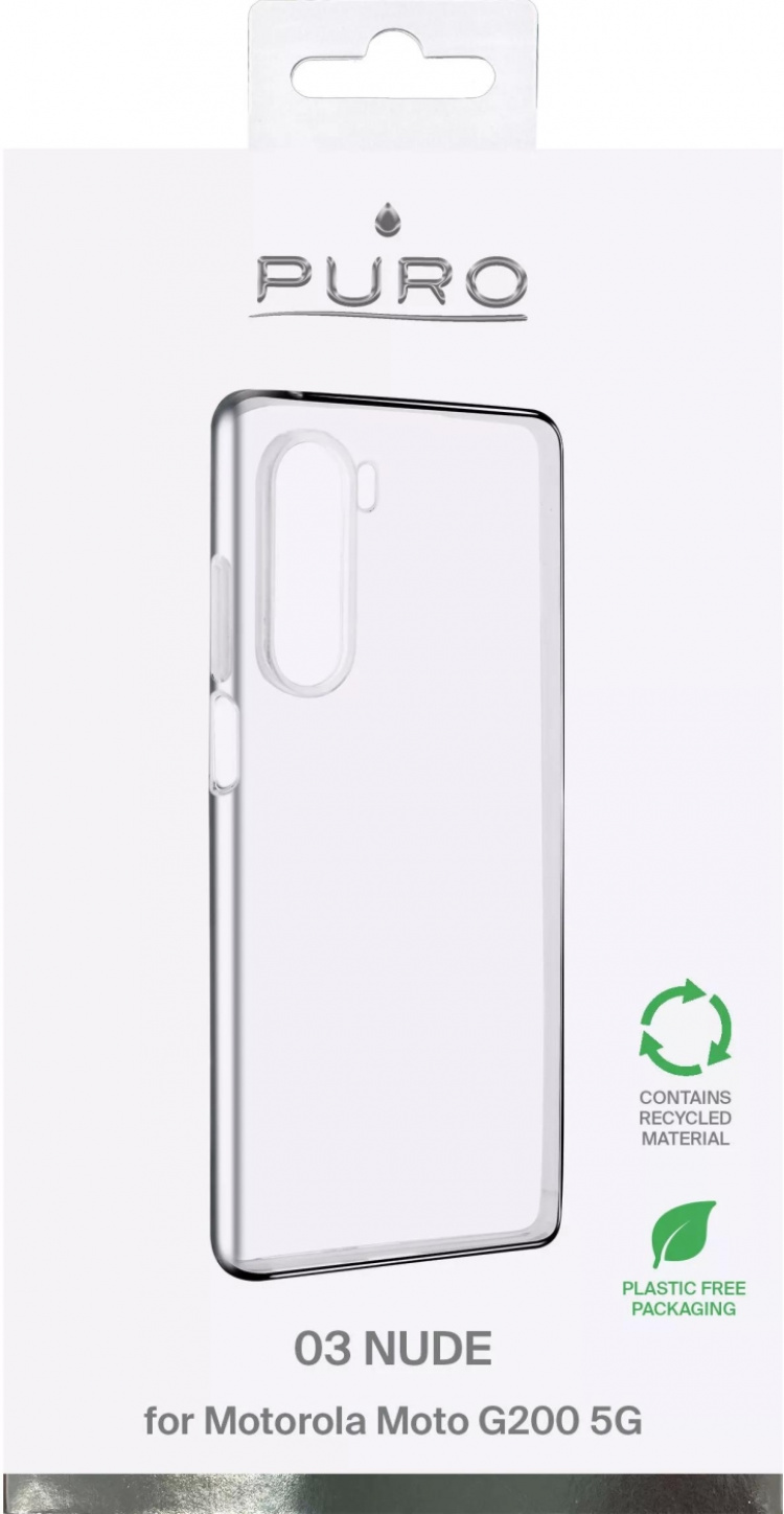 Puro Motorola Moto G200 5G 0.3 Nude, Transparent Puro Motorola Moto G200 5G 0.3 Nude, Transparent