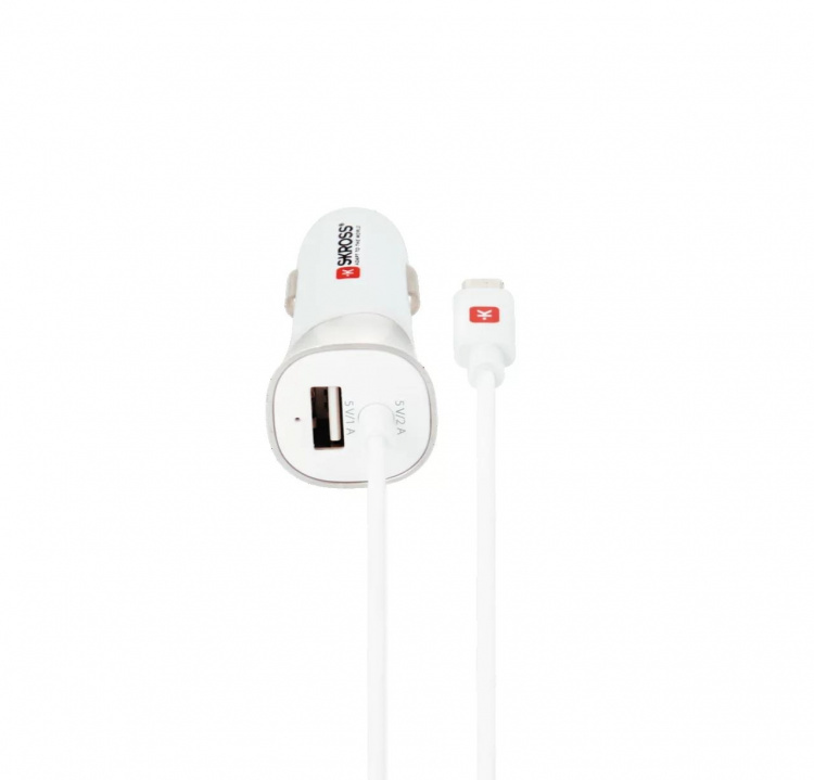 SKROSS USB-billaddare med micro-USB-kabel