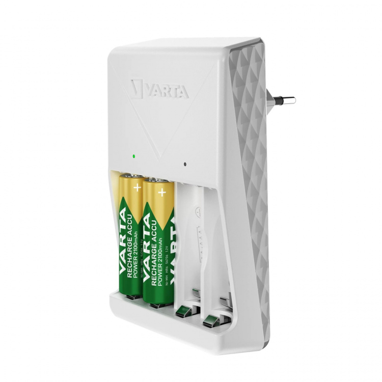 Varta Plug Charger, includes 4x AA 2100 mAh Varta Plug Charger, includes 4x AA 2100 mAh