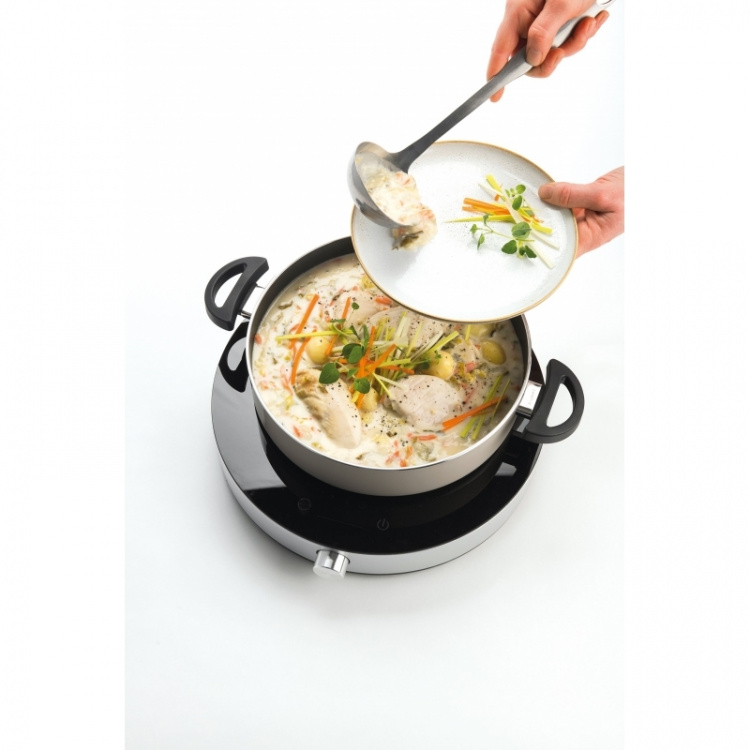 FRITEL Family Induktionsvärmeplatta Silver/svart FRITEL Family Induktionsvärmeplatta Silver/svart