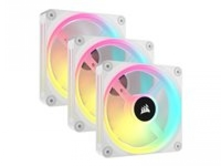 Corsair iCUE LINK QX120 RGB Fläkt 3-pack Vit 120 mm