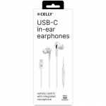 Celly UP1200 Stereoheadset In-Ear USB-C Vit