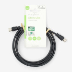 Nedis Satelliitti- ja Antennikaapeli | F uros | F uros | Niklattu | 75 Ohm | Tuplasuojattu | 1.50 m | Pyöreä | PVC | Musta | Label Nedis Satelliitti- ja Antennikaapeli | F uros | F uros | Niklattu | 75 Ohm | Tuplasuojattu | 1.50 m | Pyöreä | PVC | Musta | Label