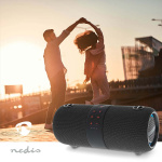 Nedis Bluetooth® Kaiutin | Akun 1 käyttöaika vakiokäyttö: 39 min | Kannettava muotoilu | 40 W | Stereo | Sisäänrakennettu mikrofoni | IPX6 | Linkitettävä | Musta
