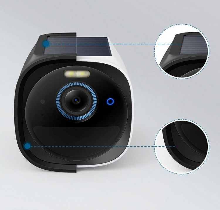 Anker Eufycam 3 suojakuori, musta, 2 kpl