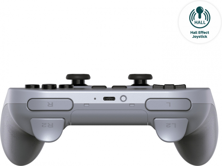 8Bitdo PRO 2 - Hall Edition -langaton peliohjain, harmaa, Switch / PC / Android