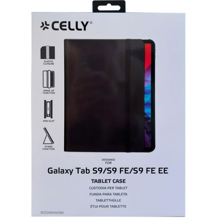 Celly BookBand Booklet Galaxy Tab S6 Lite 2024/2022/2020, Svart Celly BookBand Booklet Galaxy Tab S6 Lite 2024/2022/2020, Svart