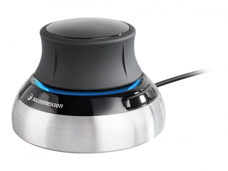 3Dconnexion SpaceMouse Compact Kabel Svart Silver 3Dconnexion SpaceMouse Compact Kabel Svart Silver