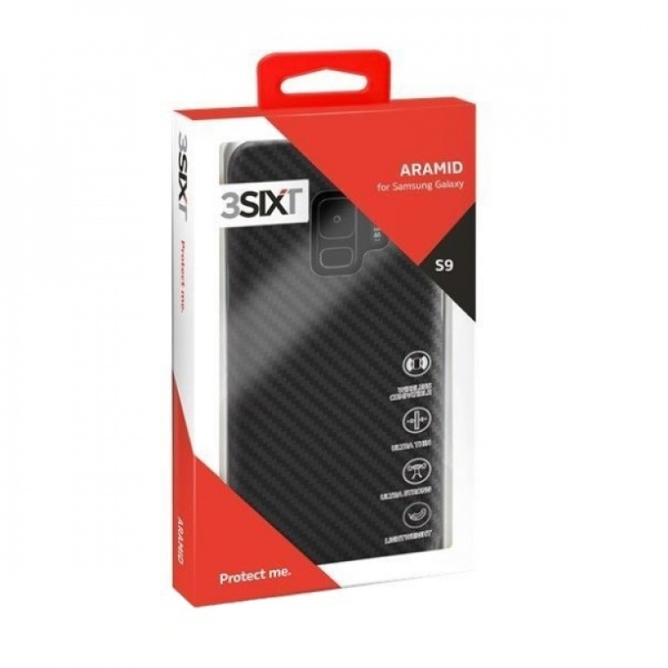 3SIXT Black Aramid Cse (3S-1061) - lämplig för Samsung S9 3SIXT Black Aramid Cse (3S-1061) - lämplig för Samsung S9