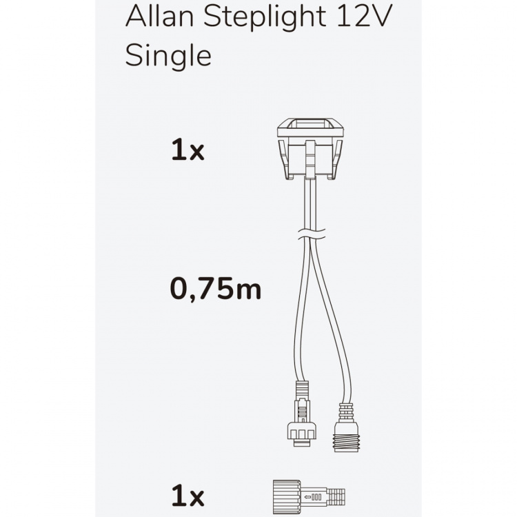 Llitt Allan Steplight 1-pack 12V 3000K 5lm IP67 Llitt Allan Steplight 1-pack 12V 3000K 5lm IP67