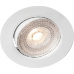 Llitt Sara 230V Dimbar downlight spotlight 3000K 400lm IP44 3-pack Vit
