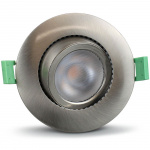 Llitt Ellen Infälld downlight Dim-to-Warm 520lm IP65 1-pack Borstad stål Llitt Ellen Infälld downlight Dim-to-Warm 520lm IP65 1-pack Borstad stål