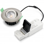 Llitt Ellen Infälld downlight Dim-to-Warm 520lm IP65 3-pack Borstad stål Llitt Ellen Infälld downlight Dim-to-Warm 520lm IP65 3-pack Borstad stål