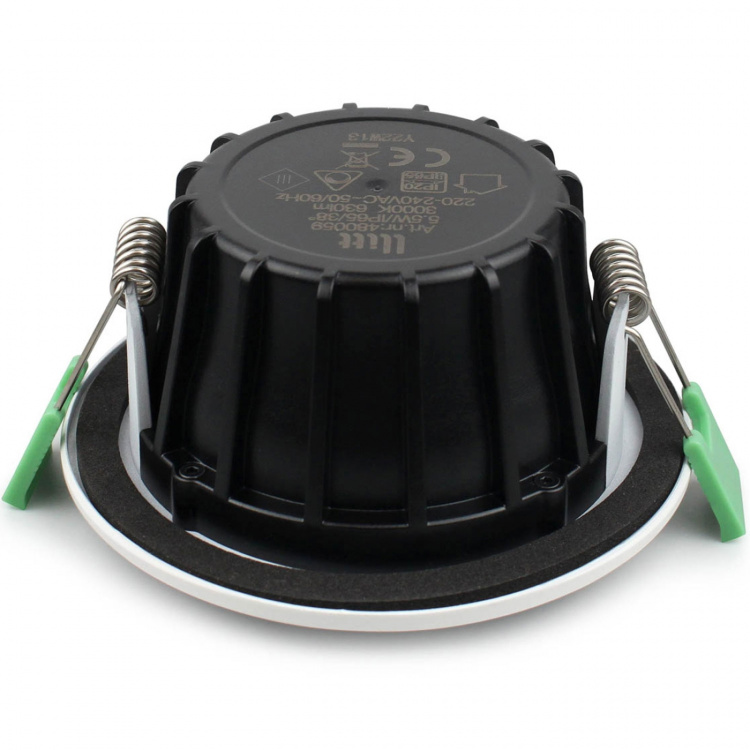 Llitt Lisa Dimbar Infälld downlight 3000K 600lm IP65 3-pack Vit Llitt Lisa Dimbar Infälld downlight 3000K 600lm IP65 3-pack Vit