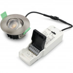 Llitt Sanna Dimbar Infälld downlight 3000K/4000K 520lm IP65 3-pack Borstad stål Llitt Sanna Dimbar Infälld downlight 3000K/4000K 520lm IP65 3-pack Borstad stål