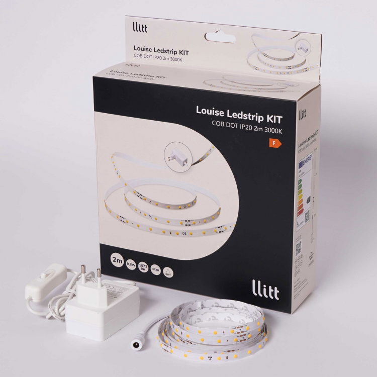 Llitt Louise Ledstrip kit COB-LED DOT IP20 2m 3000K Llitt Louise Ledstrip kit COB-LED DOT IP20 2m 3000K