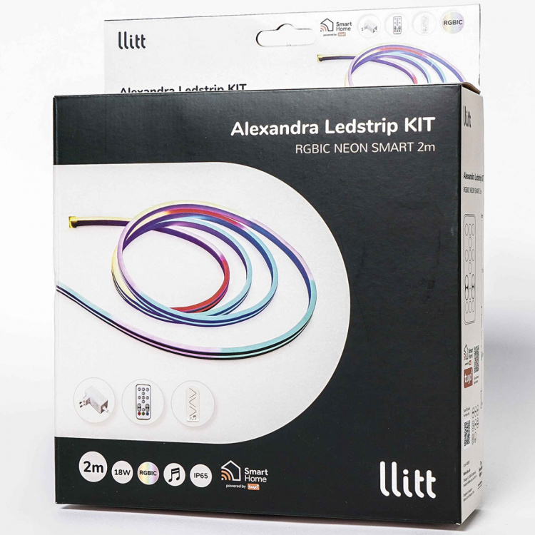 Llitt Alexandra Ledstrip kit RGBIC Neon Smart Tuya WiFi 2m Llitt Alexandra Ledstrip kit RGBIC Neon Smart Tuya WiFi 2m
