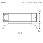 Llitt Lilly Driver Transformator för LED-strip 24V 0-60W IP20 Llitt Lilly Driver Transformator för LED-strip 24V 0-60W IP20