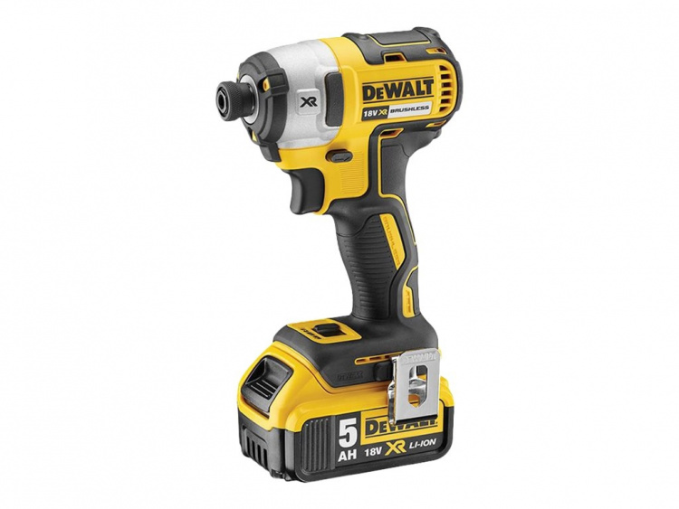 DeWALT DCF887P2-QW Impact Drill 2 batteries included 1/4 hex socket