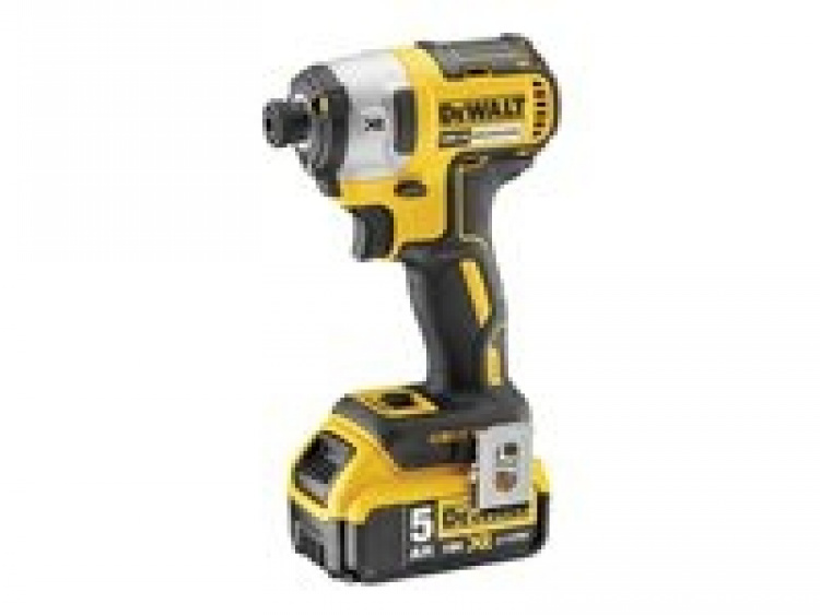 DeWALT DCF887P2-QW Impact Drill 2 batteries included 1/4 hex socket