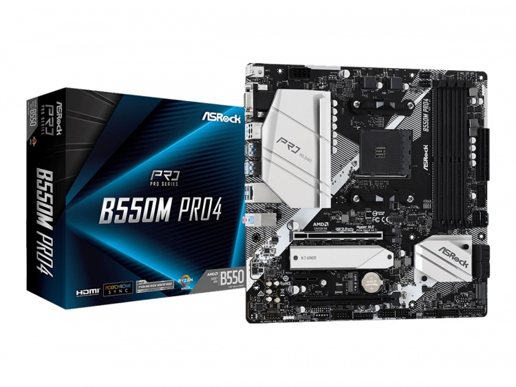 ASRock B550M Pro4 Micro-ATX AM4 AMD B550