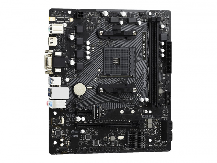 ASRock A520M-HDV Micro-ATX AM4 AMD A520 ASRock A520M-HDV Micro-ATX AM4 AMD A520