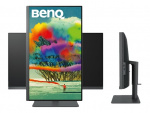 BenQ DesignVue PD2705U 27 3840 x 2160 (4K) HDMI DisplayPort USB-C 60Hz Pivot Monitor