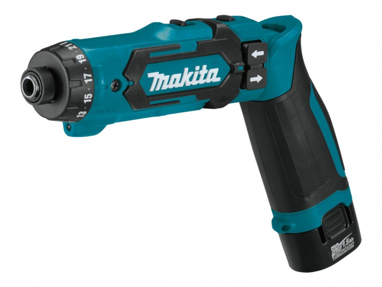 Makita DF012DSE Drill/driver 2 batteries included 1/4 hex socket Makita DF012DSE Drill/driver 2 batteries included 1/4 hex socket