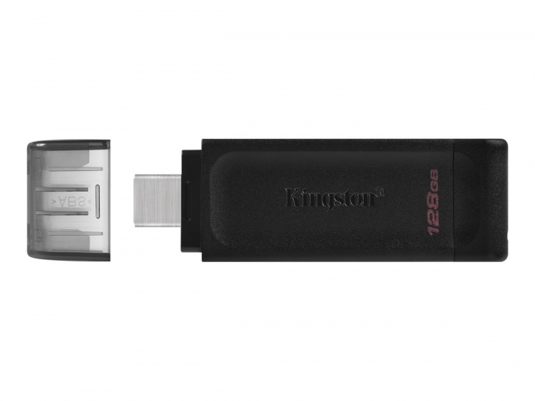 Kingston DataTraveler 70 128GB USB-C 3.2 Gen 1 Svart