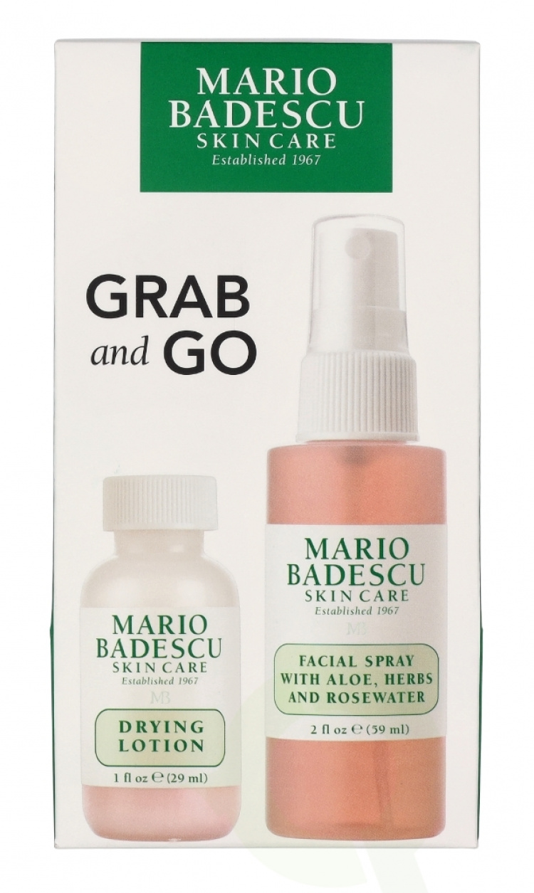 Mario Badescu Grab And Go Set 88 ml Drying Lotion 29ml/Facial Spray 59ml