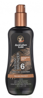 Australian Gold Spray Gel Instant Bronzer SPF6 237 ml
