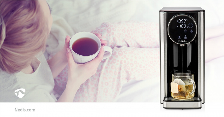 Nedis Lämmin vesi annostelija | 2600 W | 2.7 l | Alumiini / Musta