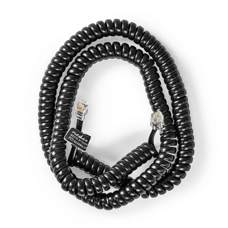 Nedis Puhelinkaapeli | RJ10 Uros | RJ10 Uros | 5.00 m | Kaapelin malli: Kierretty | Kaapelin tyyppi: RJ10 | Musta | Kirjekuori Nedis Puhelinkaapeli | RJ10 Uros | RJ10 Uros | 5.00 m | Kaapelin malli: Kierretty | Kaapelin tyyppi: RJ10 | Musta | Kirjekuori