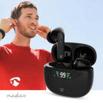 Nedis Täysin langaton Kuulokkeet | ANC (Active Noise Cancelling) | Bluetooth® | Suurin akun toistoaika: 30 tuntia | Kosteusohjaus | Latauskotelo | Langaton latausalusta | Sisäänrakennettu mikrofoni | Tuki ääniohjaukselle | Musta Nedis Täysin langaton Kuulokkeet | ANC (Active Noise Cancelling) | Bluetooth® | Suurin akun toistoaika: 30 tuntia | Kosteusohjaus | Latauskotelo | Langaton latausalusta | Sisäänrakennettu mikrofoni | Tuki ääniohjaukselle | Musta