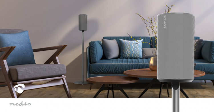 Nedis Kaiutinteline | Sopii käytettäväksi: Sonos® Era100 | Teline | 3 kg | Kiinteä | ABS-Muovi / Metalli | Musta