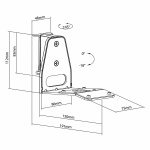 Nedis Kaiutinteline | Sopii käytettäväksi: Sonos® Era300 | Seinä | 5 kg | Kallistuva / Nivel | Kallistettava | Käänneltävä | ABS-Muovi / Metalli | Valkoinen