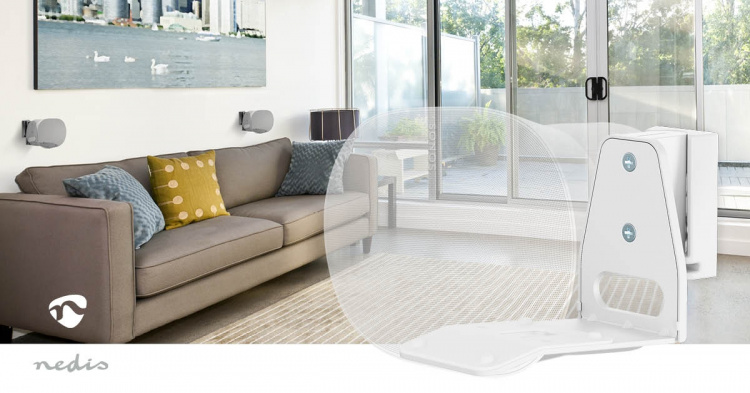 Nedis Kaiutinteline | Sopii käytettäväksi: Sonos® Era300 | Seinä | 5 kg | Kallistuva / Nivel | Kallistettava | Käänneltävä | ABS-Muovi / Metalli | Valkoinen Nedis Kaiutinteline | Sopii käytettäväksi: Sonos® Era300 | Seinä | 5 kg | Kallistuva / Nivel | Kallistettava | Käänneltävä | ABS-Muovi / Metalli | Valkoinen