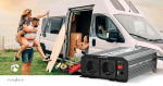 Nedis Invertteri Muunnettu Siniaalto | Tulojännite: 12 V DC | Laitteen lähtövirran liittimet: Type F (CEE 7/3) / USB-A | 230 V AC 50 Hz | 1000 W | Lähtöliitännän huipputeho: 2000 W | Ruuviliitin | Hopea