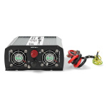 Nedis Invertteri Muunnettu Siniaalto | Tulojännite: 24 V DC | Laitteen lähtövirran liittimet: Type F (CEE 7/3) / USB-A | 230 V AC 50 Hz | 1000 W | Lähtöliitännän huipputeho: 2000 W | Ruuviliitin | Hopea Nedis Invertteri Muunnettu Siniaalto | Tulojännite: 24 V DC | Laitteen lähtövirran liittimet: Type F (CEE 7/3) / USB-A | 230 V AC 50 Hz | 1000 W | Lähtöliitännän huipputeho: 2000 W | Ruuviliitin | Hopea