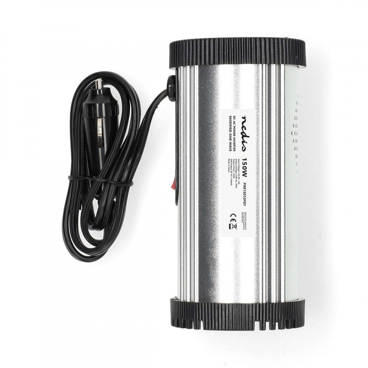 Nedis Invertteri Muunnettu Siniaalto | Tulojännite: 12 V DC | Laitteen lähtövirran liittimet: Type F (CEE 7/3) / USB-A | 230 V AC 50 Hz | 150 W | Lähtöliitännän huipputeho: 300 W | Tupakansytytinliitin | Hopea Nedis Invertteri Muunnettu Siniaalto | Tulojännite: 12 V DC | Laitteen lähtövirran liittimet: Type F (CEE 7/3) / USB-A | 230 V AC 50 Hz | 150 W | Lähtöliitännän huipputeho: 300 W | Tupakansytytinliitin | Hopea