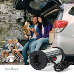 Nedis Invertteri Muunnettu Siniaalto | Tulojännite: 12 V DC | Laitteen lähtövirran liittimet: Type F (CEE 7/3) / USB-A | 230 V AC 50 Hz | 150 W | Lähtöliitännän huipputeho: 300 W | Tupakansytytinliitin | Hopea Nedis Invertteri Muunnettu Siniaalto | Tulojännite: 12 V DC | Laitteen lähtövirran liittimet: Type F (CEE 7/3) / USB-A | 230 V AC 50 Hz | 150 W | Lähtöliitännän huipputeho: 300 W | Tupakansytytinliitin | Hopea