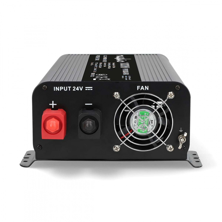 Nedis Invertteri Puhdas Siniaalto | Tulojännite: 24 V DC | Laitteen lähtövirran liittimet: Type F (CEE 7/3) / USB-A / 1x USB-C™ | 230 V AC 50 Hz | 1000 W | Lähtöliitännän huipputeho: 2000 W | Ruuviliitin | Puhdas siniaalto | Sulake | Musta Nedis Invertteri Puhdas Siniaalto | Tulojännite: 24 V DC | Laitteen lähtövirran liittimet: Type F (CEE 7/3) / USB-A / 1x USB-C™ | 230 V AC 50 Hz | 1000 W | Lähtöliitännän huipputeho: 2000 W | Ruuviliitin | Puhdas siniaalto | Sulake | Musta