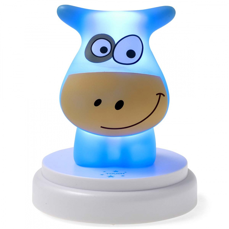 Alecto NAUGHTY COW LED yövalo lehmä sininen