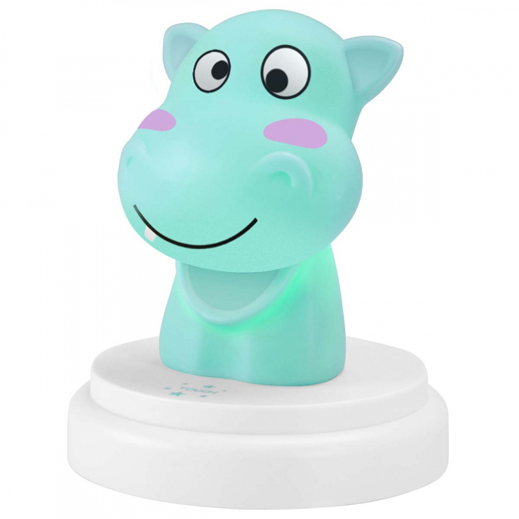 Alecto SILLY HIPPO LED yövalo virtahepo sininen Alecto SILLY HIPPO LED yövalo virtahepo sininen