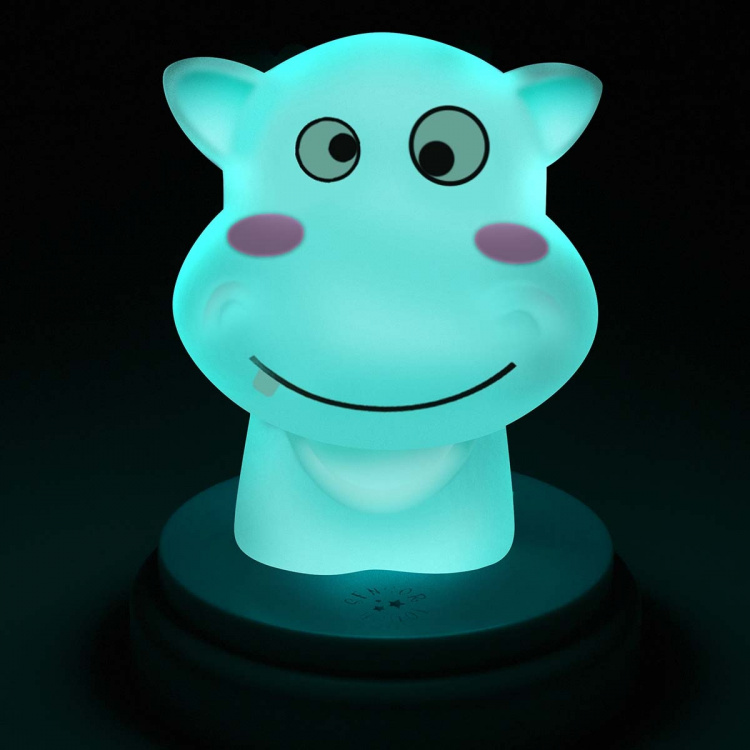 Alecto SILLY HIPPO LED yövalo virtahepo sininen Alecto SILLY HIPPO LED yövalo virtahepo sininen