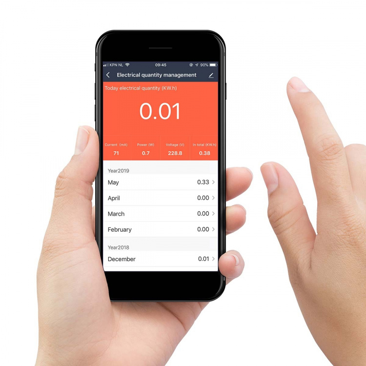 Alecto Smart Wi-Fi -pistoke energiamonitorilla 16A 3680W